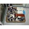 Image 1 : Box of misc items; costume noses, minolta camera
