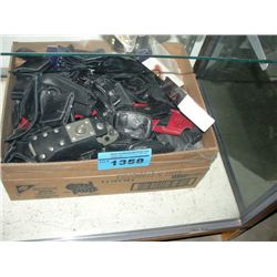 Box of assorted cell phone cases