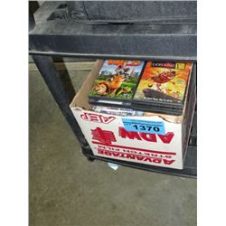 One box of mostly childrens DVD movies