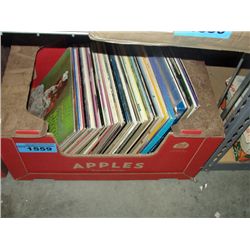 One box of vintage records