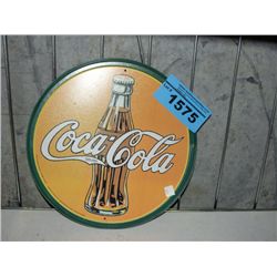 Ice cold coca cola tin advertisment sign