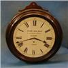 Image 1 : A 19th/20th Century fusee wall clock, the 12" painted dial with Roman numerals painted John Walke...