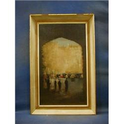 Anthony Klitz, oil painting on board "View of Pall Mall" 23" x 13" signed  ILLUSTRATED   £350-550...