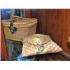 Image 1 : 2 vintage hand crafted baskets