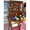 Image 1 : 11pc mahogany finish dining room suite;