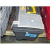 Image 1 : Grey plastic toolbox and contents
