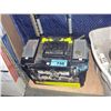 Image 1 : Black and yellow blastic toolbox and contens