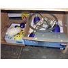 Image 1 : Shelf lot of misc; light fixtures, stuffed toy