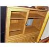 Image 1 : Oak finish entertainment cabinet