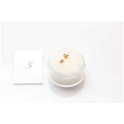14kt Gold Mans/Ladies Single Diamond Stud Earring