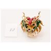 Image 1 : Colored Crystal Hand Set Dragon Ring