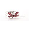 Image 1 : Red Crystal Dragonfly Bangle