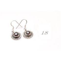 French Hook Amethyst Drop Earrings