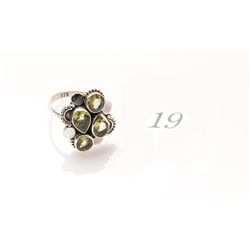 Artisan Made .925 Silver Peridot Ring