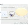 Image 1 : Princesss Cut Amethyst Ring Set with 6 Diamonds