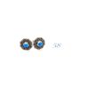 Image 1 : Fire Opal Earrings Set in Sterling
