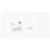 Image 1 : Estate .925 Silver Cube Earrings