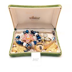 Box of costume jewelery