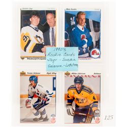 4 1990s NHL collectors rookie cards