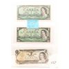 Image 1 : 3 canadian one dollar bank notes last 3 issues