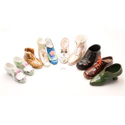 Collection of ceramic slippers