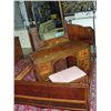 Image 1 : Antique walnut 4pc bedroom suite;