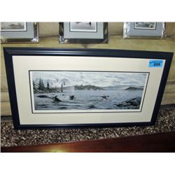 Framed limited edition signed and numbered print