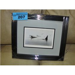 Framed print titled winter mists by artist bruce