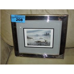 Framed print titled quiet moment by artist bruce