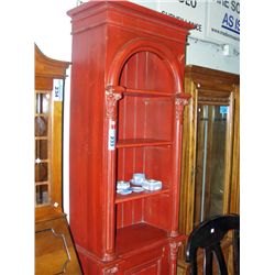 Approx 7F tall vintage bookshelf cabinet