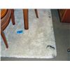 Image 1 : Approx 6F by 8F white shag area rug