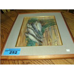 Framed original oil on canvas painting signed by