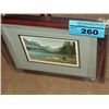 Image 1 : Framed print titled lakeside trail by artist jake