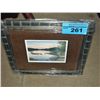 Image 1 : Framed print titled on a summers eve by artist