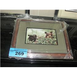 Framed print titled teddy bear picnic by artist