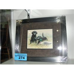 Framed print titled double trouble by artist jim