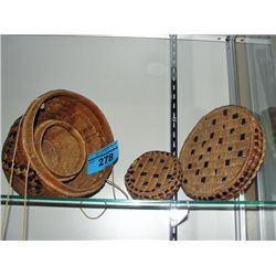Early 1900s west coast native cedar root woven