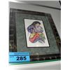 Image 1 : Framed native print titled mother and child by