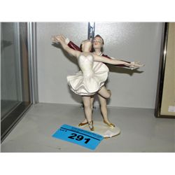 German porcelain figurine - dancers, one broken