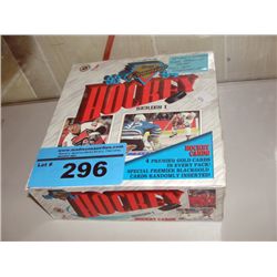 Full box of unopened packs of topps premier 1993-4