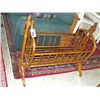 Image 1 : antique wooden childs craddle  - condition unknown