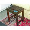 Image 1 : Carved mahogany side table