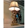 Image 1 : Fancy guild on ceramic based table lamp