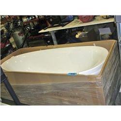 Deluxe large capacity new white bathtub