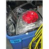 Image 1 : Blue rubbermaid container of automobile light