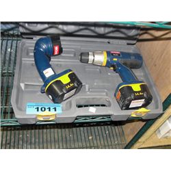 Ryobi cordelss drill and flashlight set, 2