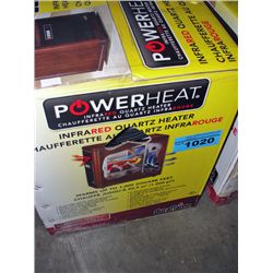 Power heat infared quartz heater