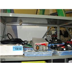 Shelf lot of assorted items and misc