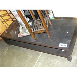 Black contemporary TV entertainment stand