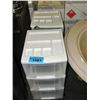 Image 1 : 2 white plastic 3 drawer storage cabinets